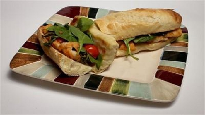 Open Faced Walleye Sandwich
