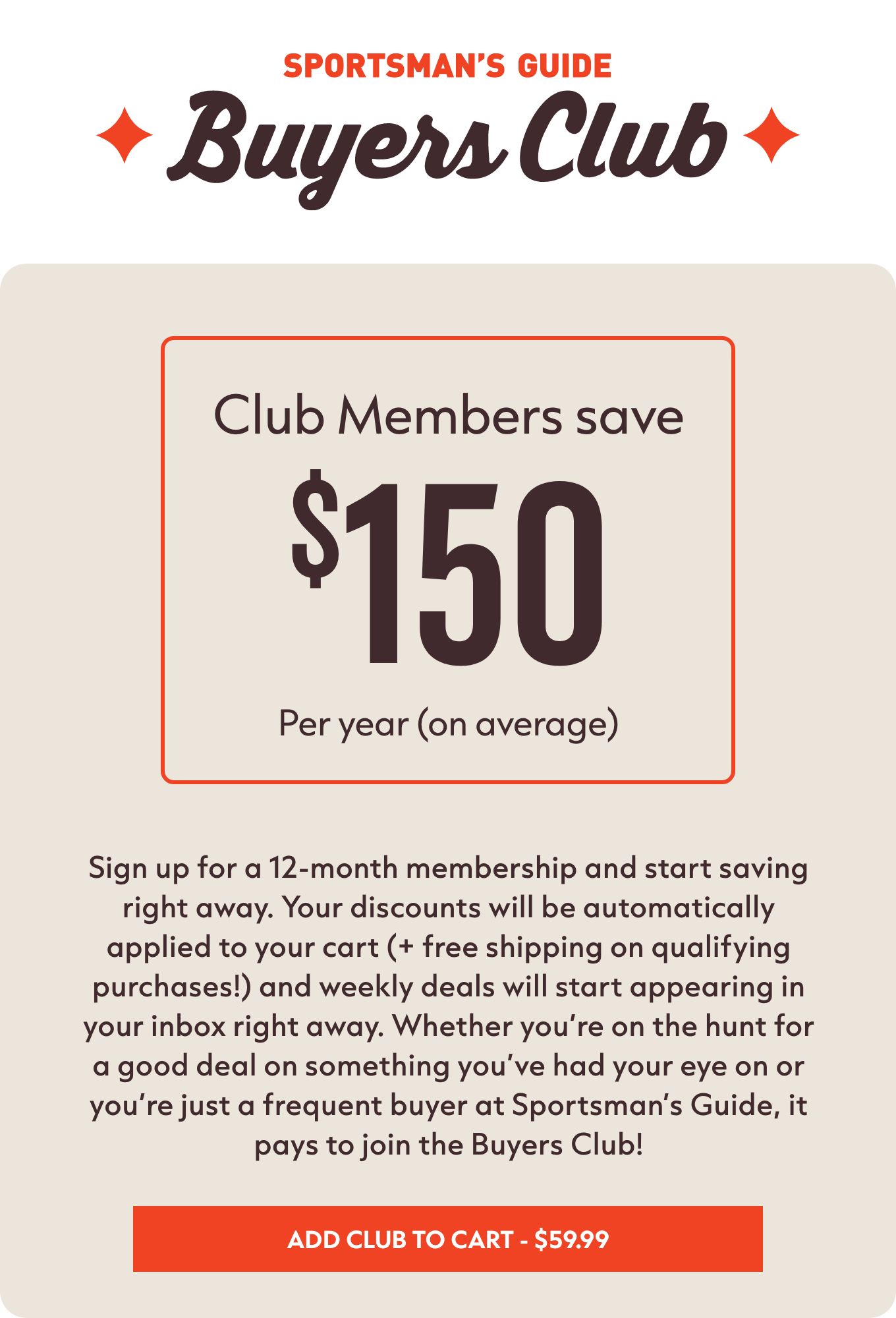 JOIN THE CLUB