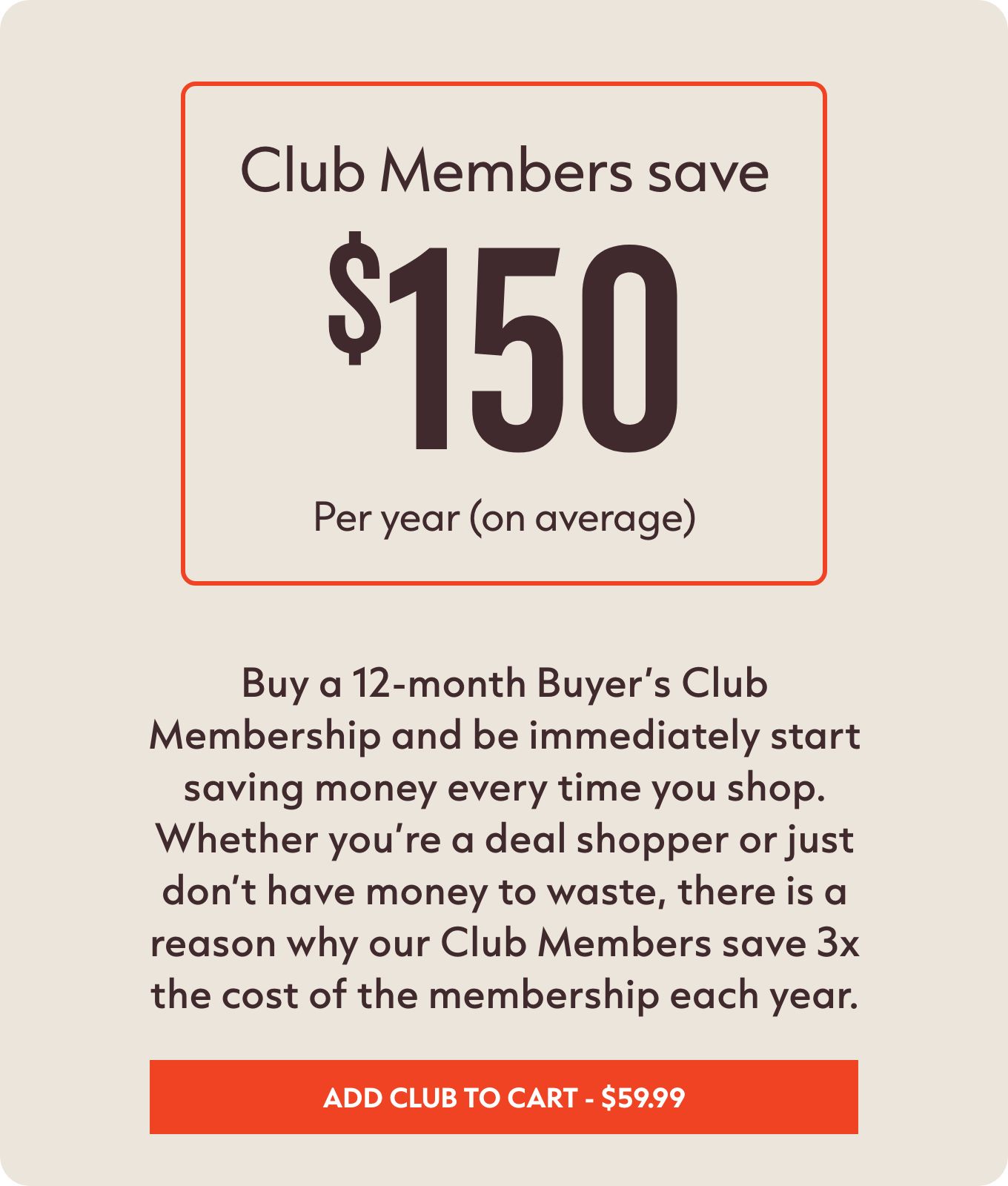 JOIN THE CLUB