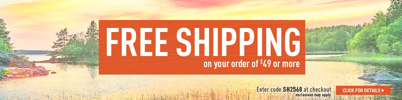 Free Shipping on $49
