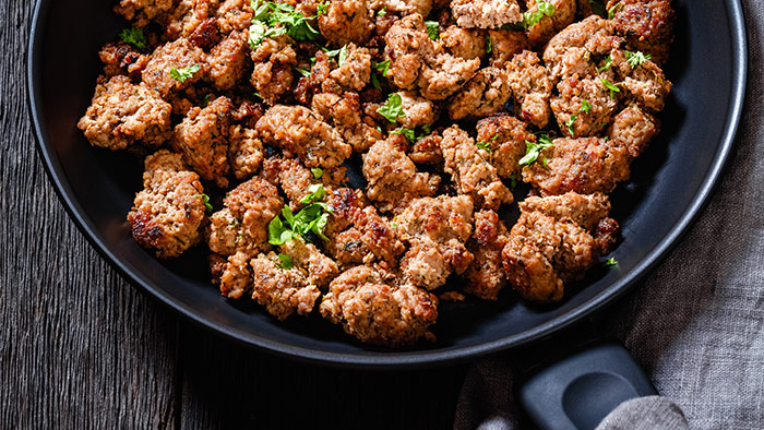 Elk Breakfast Sausage With Red Eye Gravy