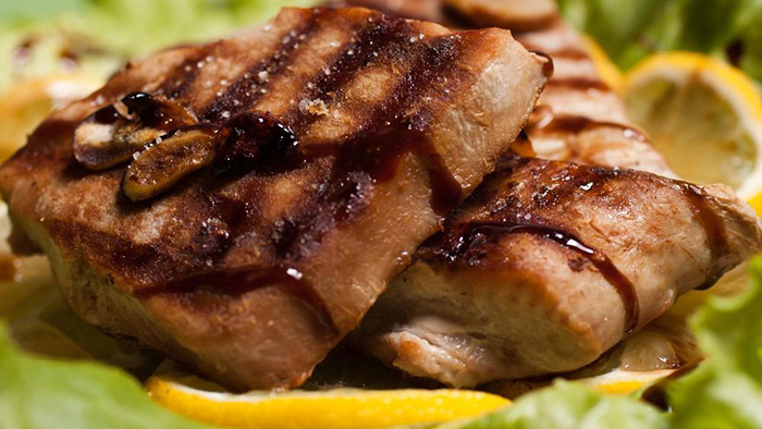 Grilled Tuna With a Spicy Honey Lime Glaze