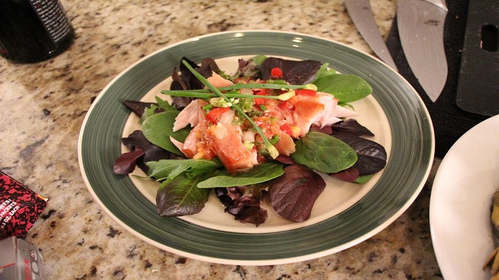 Smoked Yellowtail Salad
