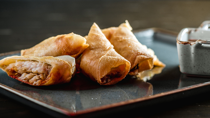 Crispy Fried Panfish Spring Rolls
