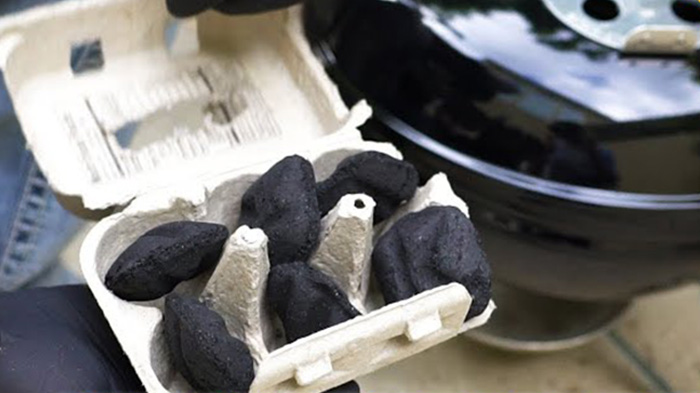 Egg Carton Briquet Starter