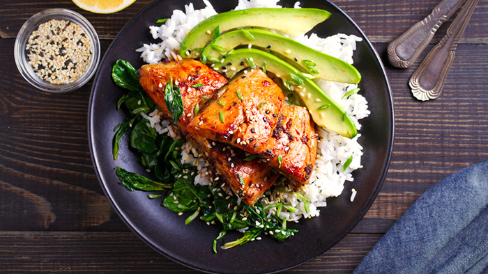 Grilled Salmon With Maple Mustard Glaze
